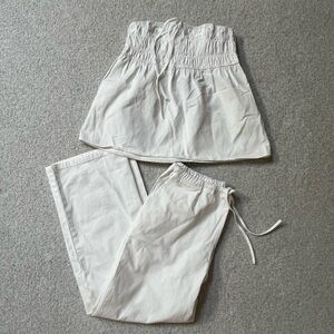 Le Lis Cream Two-Piece Pants & Top Set